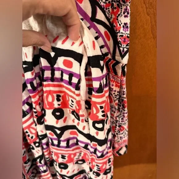 Sold Free People Urban Outfitters Boho Teagan Border Print dress size 12 - Picture 7 of 13